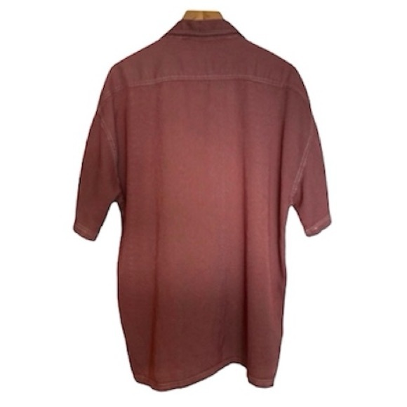 ROBERT STOCK Red Gingham Check Short Sleeve Button Down Shirt Men’s Size Large - Picture 4 of 7